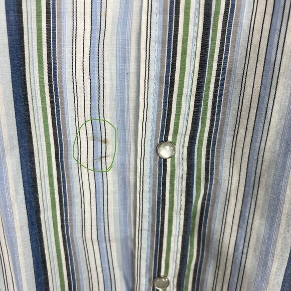 Canyon Guide Outfitters western style pearl snap plaid button up mens XL/Tall - Picture 4 of 8
